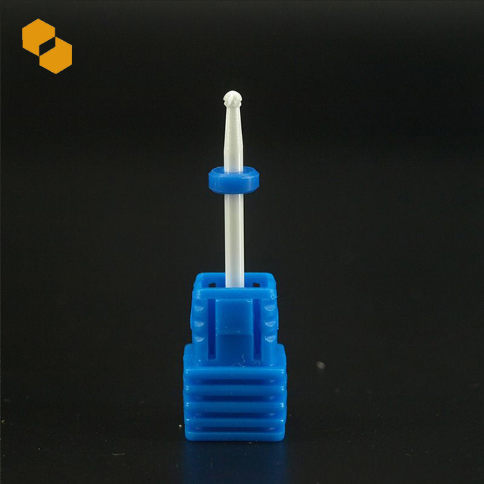 2.35mm Ceramic Nail Art Drill Bit Round Gel Remover Electric Manicure Tool File Polish 